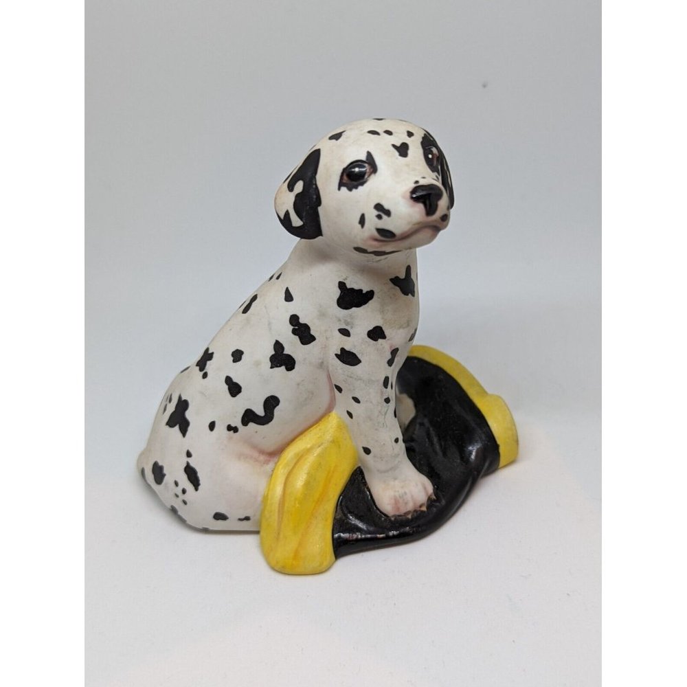VINTAGE FRANKLIN MINT WORLD OF PUPPIES DALMATIAN PORCELAIN SCULPTURE FIGURINE